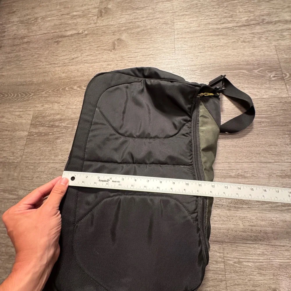 REI Duffel Bag Black Olive Nylon Vintage Gym Travel Gear Gorpcore Performance